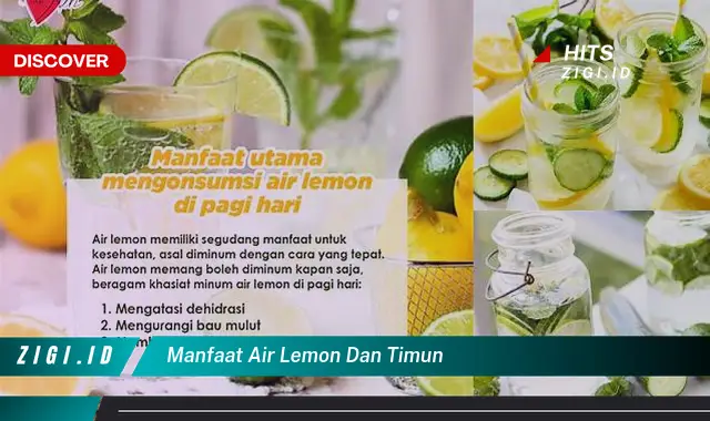 Temukan Manfaat Air Lemon Dan Timun Yang Bikin Kamu Penasaran