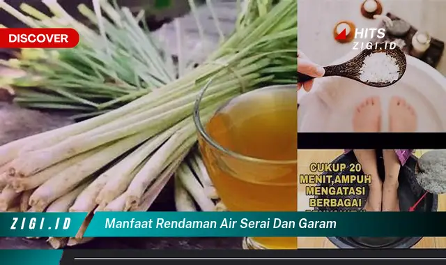 Temukan Manfaat Rendaman Air Serai dan Garam yang Wajib Kamu Ketahui